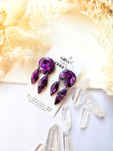 Load image into Gallery viewer, Deep Purple Glitter Marble
