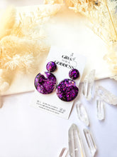 Load image into Gallery viewer, Deep Purple Glitter Marble
