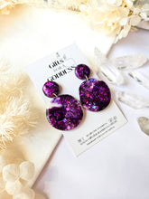 Load image into Gallery viewer, Deep Purple Glitter Marble
