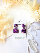 Load image into Gallery viewer, Deep Purple Glitter Marble
