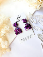 Load image into Gallery viewer, Deep Purple Glitter Marble
