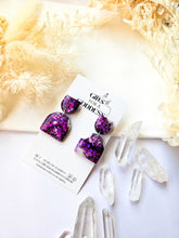 Load image into Gallery viewer, Deep Purple Glitter Marble
