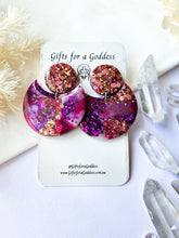 Load image into Gallery viewer, Deep Magenta &amp; Purple Glitter Marble
