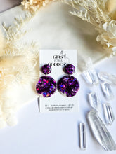 Load image into Gallery viewer, Deep Purple Glitter Marble
