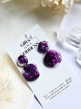 Load image into Gallery viewer, Deep Purple Glitter Marble
