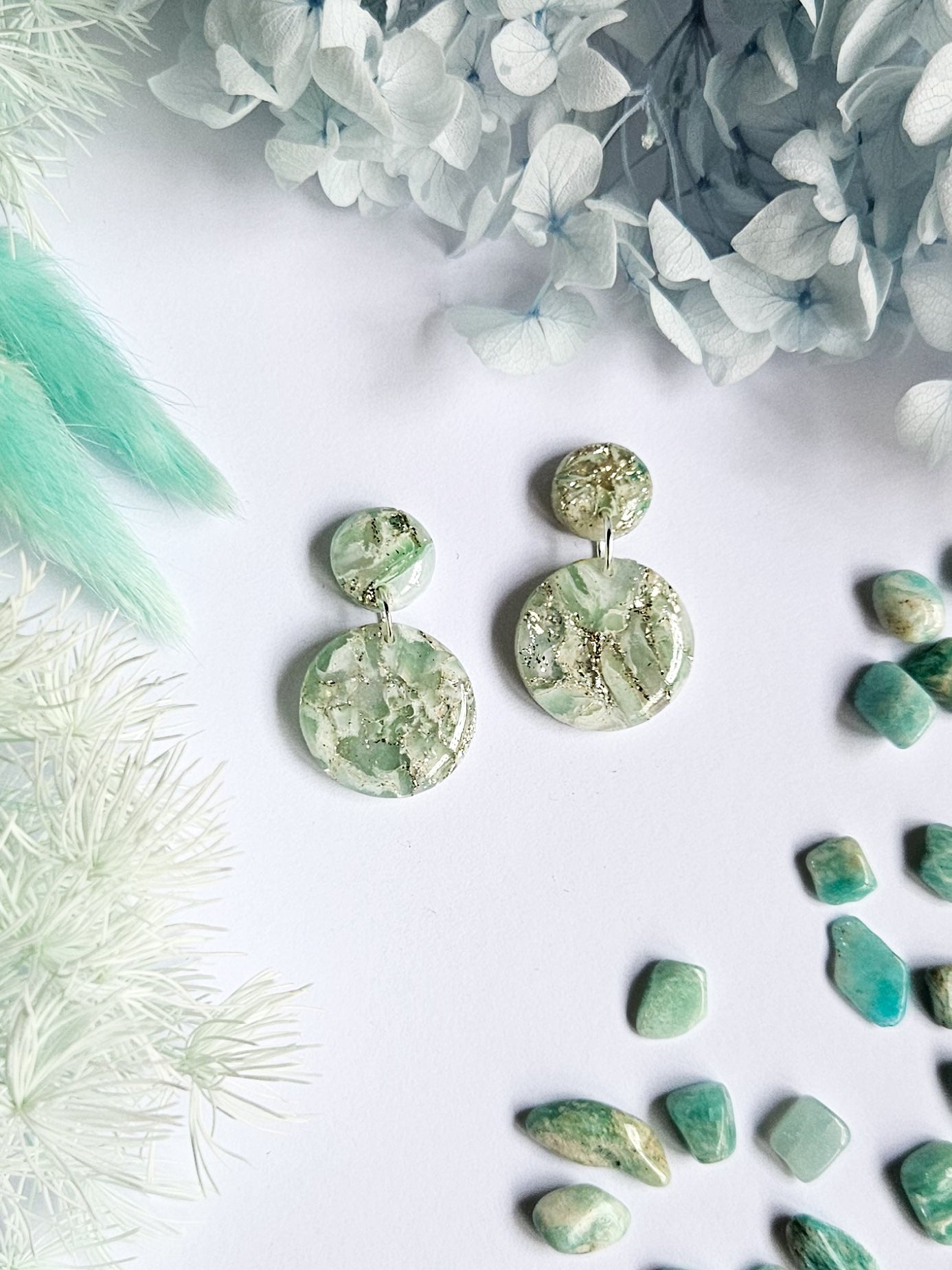 Silver & Sage Green Marble