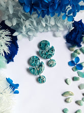 Load image into Gallery viewer, Turquoise &amp; Silver Marble
