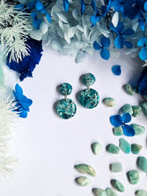 Load image into Gallery viewer, Turquoise &amp; Silver Marble
