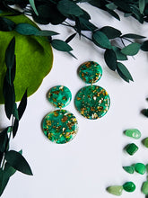 Load image into Gallery viewer, Emerald Green &amp; Gold Marble
