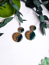 Load image into Gallery viewer, Mid Emerald and Gold Glitter
