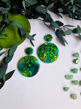 Load image into Gallery viewer, Statement Green Glitter Marble
