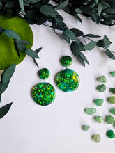 Load image into Gallery viewer, Large Green Glitter Marble
