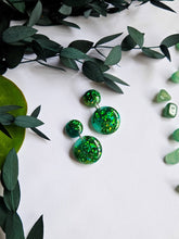 Load image into Gallery viewer, Small Green Glitter Marble
