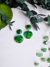 Load image into Gallery viewer, Small Green Glitter Marble
