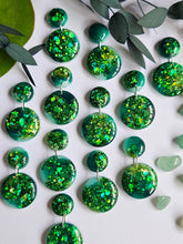 Load image into Gallery viewer, Small Green Glitter Marble
